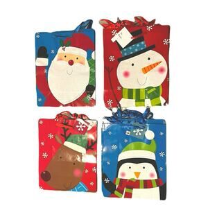 12 Pack Of Christmas Gift Bags 12” L X 10” W
